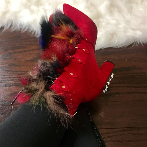 Foxxy Red Bootie