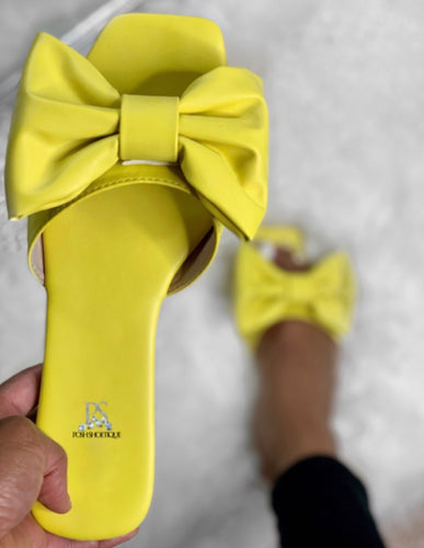 Bow sandal | Yellow